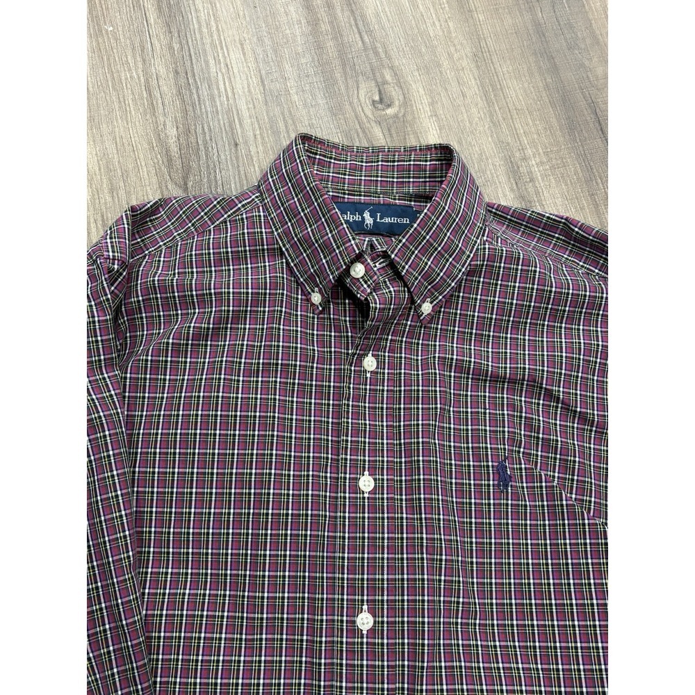 Ralph Lauren Medium Men's Long Sleeve Button Down‎ Shirt Plaid
